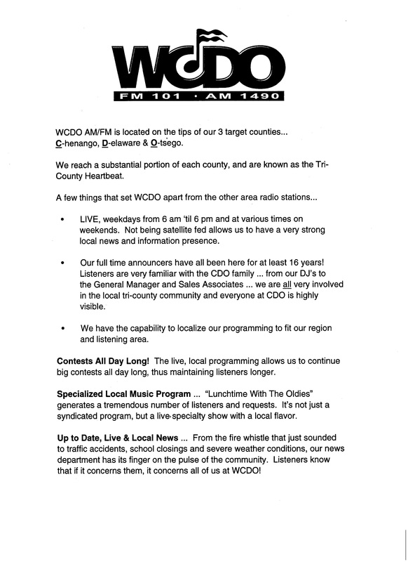 About WCDO information sheet